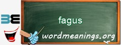 WordMeaning blackboard for fagus